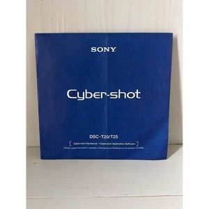 Sony Cybershot DSC-T20/T25 Digital Camera Software Picture Motion Browser Cd Cds